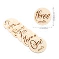 thumbnail image 2 of Shisuyan Wood Milestone Cards Khaki 1 Set 3.93X3.93Inch, 2 of 8