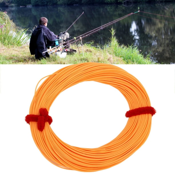 Fishing Main Line, Low Elasticity Polyester Fiber Heavy Load Bearing Fly  Fishing Line Durable 30m For Freshwater Fishing Yellow,Orange,Green