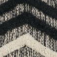 thumbnail image 7 of Ox Bay Faith 18" x 18" Black/Ivory Chevron Shag Cotton Adult Decorative Throw Pillow, 7 of 7