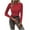 Red-Sweaters, variant on AGWOLF Womens Ribbed Knit Sweaters Cozy Mock Neck Slim Pullover Solid Basic Lightweight Jumper Tops