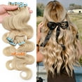 thumbnail image 2 of SEGO Curly Tape in Hair Extensions 100% Real Remy Human Hair Long Silky Thick Hair Gold Hair Acessories Black/Blonde/Gray/White Hair, 2 of 8