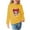 Yellow-2, variant on Little Girl Sweatshirts Size 6 Fashion Graphic Long Sleeve Casual Cotton Shirt 3-11T Kids Fall Pullover Top, Light Blue, 3 Years