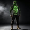 thumbnail image 7 of Mens Fishing Hoodie with Face Cover Long Sleeve 3d Skull Breathable Slim Fit Sun Shirts for Athletic Running Gym Workout, 7 of 7