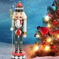 thumbnail image 5 of Wooden Nutcracker Puppet Party Favors Multipurpose Gift 30cm Christmas Decoration Sculpture for Bookshelf Themed Shop Window Desktop , Black, 5 of 10