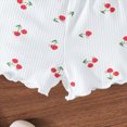thumbnail image 6 of Toddler Girl Clothes Summer Outfit Set Ruffle Sleeve Top and Shorts Soft Stretchy 2 Piece 6 9 12 18 24 Months 2T 3T Kaprioy Toddler Girl Clothes, 6 of 6