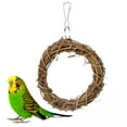 thumbnail image 2 of FITYLE 4x10cm Bird Toys Rattan Woven Swing Hanging with A hook for Cockatiels And Swing Parrot, 2 of 8