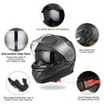 thumbnail image 5 of AHR RUN-M3 Modular Flip Up Helmet Full Face Dual Visor DOT Motorcycle Bike L, 5 of 9