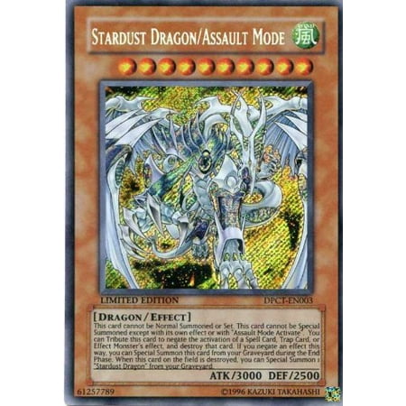 Limits Rare Card - Yu-Gi-Oh! - Stardust Dragon/Assault Mode (DPCT-EN003) - Duelist Pack Exclusive Tin Promos - Limited Edition - Secret Rare, A single individual card from the Yu-Gi-Oh!.., By YuGiOh Ship from US