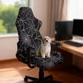 thumbnail image 2 of Yuyamidu Spider Web Computer Chair Cover with Armrest Covers Gaming Chair Cover Scratch Proof Easy to Install Gaming Chair Slipcover for Reclining Racing Gaming Game Chairs, 2 of 7