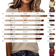 thumbnail image 3 of GZWYHT Women's Basic Ribbed Knit V Neck Elbow Sleeve T Shirts Soft Stretchy Slim Fit Casual Layering Tops for Spring Summer Fall Daily Wear Red XL, 3 of 9