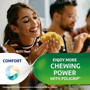 Poligrip Free Denture Adhesive Cream, Strong All-Day Hold, Food Seal, 2.4 Oz