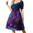 thumbnail image 1 of Robe Sans Manches Nébuleuse pour Femmes Été 2024 Longue Robe Vêtements Féminins Robes à Manches Longues, 1 of 5