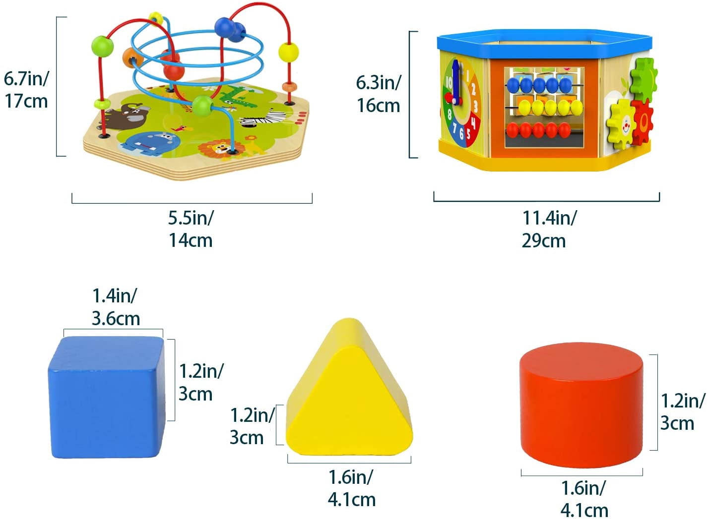 top bright activity cube toys baby educational wooden bead maze shape sorter 1 year old boy girl