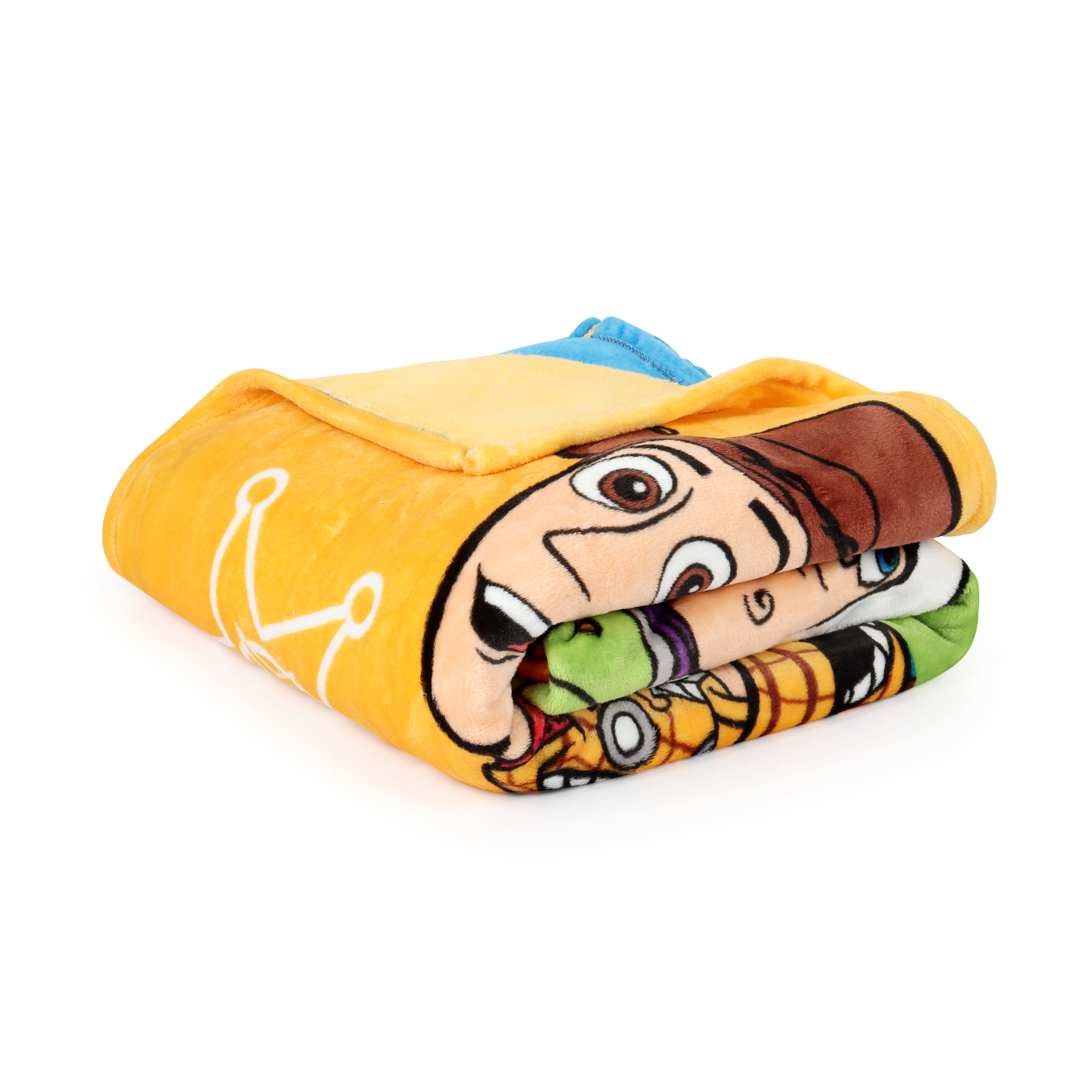 Toy Story Silk Touch Colorblock Kids Throw Blanket, Polyester, Multicolor, 62" x 90", Disney