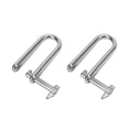 thumbnail image 4 of Long D Shackle, 2pcs Rust Prevention Stainless Steel D Shape Shackle 8mm Polishing  for Boats RVs Trailer, 4 of 7