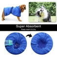 thumbnail image 3 of Toalla de baño para perros, toalla de baño para perros de microfibra súper absorbente y de secado rápido con gorro ajustable, toalla de baño para gatos y perros, 3 of 6
