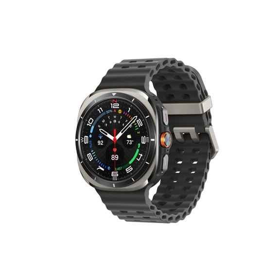 Pre-Owned Samsung Galaxy Watch Ultra 47mm LTE Titanium Smart Watch, Titanium Silver, Dark Gray Sport Band (2025)