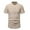 Khaki, variant on cfhntfmh Men's Short Sleeve Dress Shirts Cotton Linen Casual Button down Shirts Solid Color Collar Beach Vacation Shirts