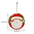 thumbnail image 2 of Fiudx Adornos Navideños de Madera, Diseño de Animales de Doble Cara, Decoración Festiva para El Árbol, Intercambio de Regalos de Oficina, Celebración Navideña, 7 Cm de Diámetro, Juego de 5 Piezas, 2 of 7