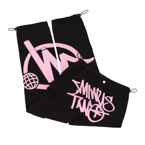 Pantalones Cargo para hombre y mujer, pantalón con estampado de letras, estilo Harajuku, Hip Hop, primavera y verano, 2023
