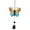 Yellow, variant on VerPetridure Painted Butterfly Rust-proof Metal Wind Chime Hanging Room Decoration