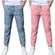 thumbnail image 1 of Odeerbi 2 Pack Boys Summer Cotton Linen Jogger Pants Casual Lightweight Elastic Waist Drawstring Sweatpants Para 3-13 Años, 1 of 9