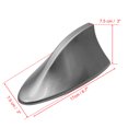 thumbnail image 4 of Unique Bargains Universel Requin Aileron Forme Voiture Toit AM FM Signal Radio Antenne Aérienne Gris, 4 of 7