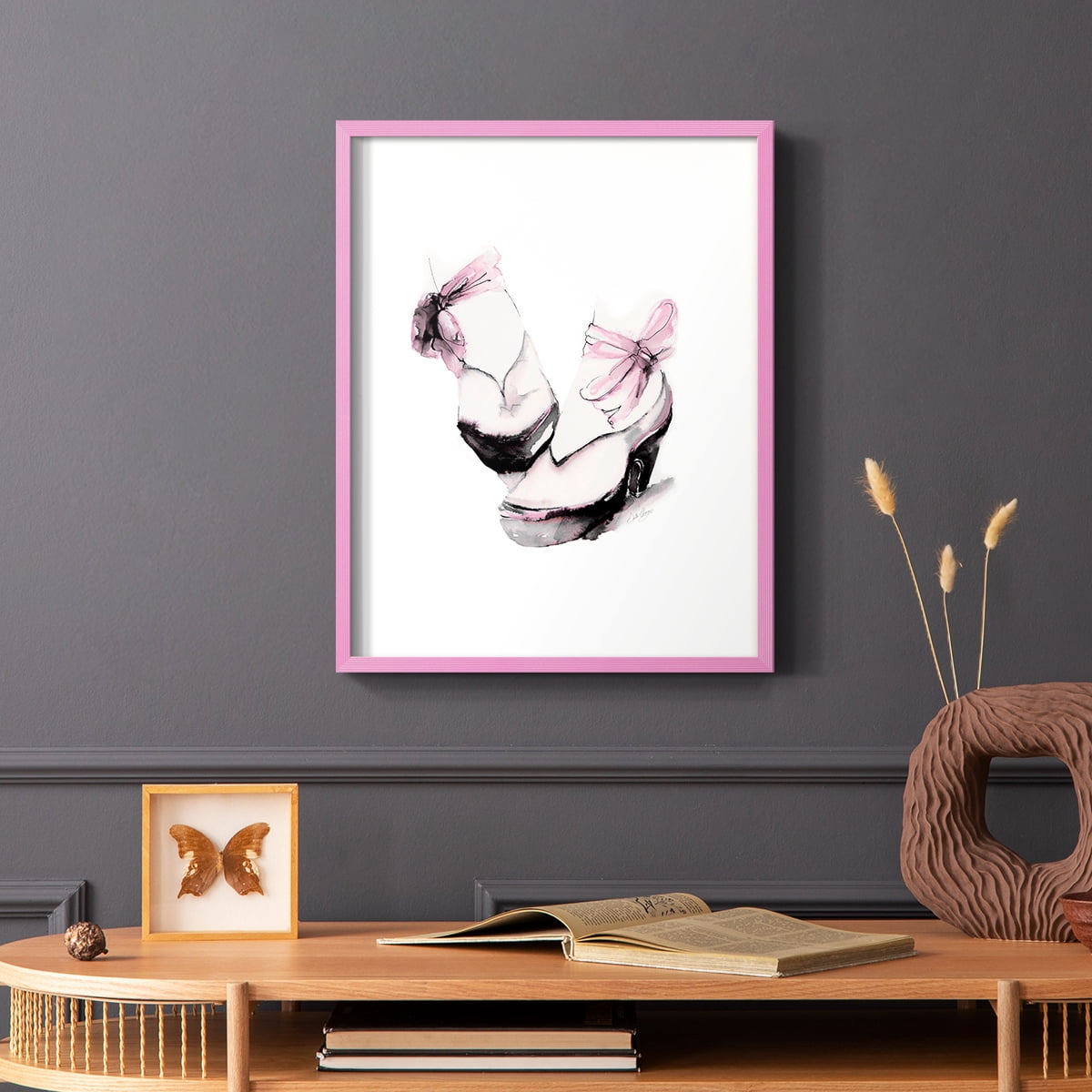 Ballet Platform in Paper Solid Wood 8 x 10 Framed Print