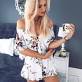 thumbnail image 4 of Floral Off the Shoulder Romper, 4 of 7