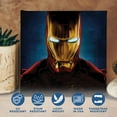 thumbnail image 4 of DreamController Iron Man Wall Canvas Posters Wall Art Decor(14"X14") I Framed Canvas Paintings For Bedroom, Livingroom, & Office | Made In Usa | Fast Delivery | Hd Print, 4 of 4