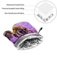 thumbnail image 6 of Haiem Closeup Honeybee on Flower Print Extra Long Oven Mitts and Pot Holders 4pc Sets: Heat Resistant Silicone Oven Mittens with Mini Oven Gloves and Hot Pads Potholders, 6 of 6
