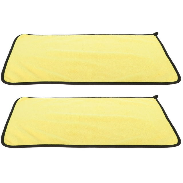 unbranded 2Ud De Limpieza Reutilizable Amarillo Para Motocicleta Con Microfibra Súper Absorbente