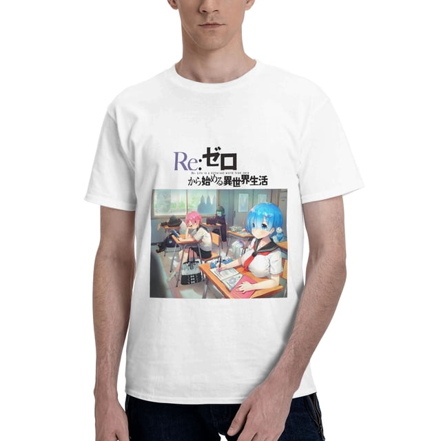 Camiseta de Manga Corta para Hombres Re:Zero