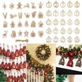 thumbnail image 2 of Calendario de Adviento de Navidad de cuenta regresiva de madera, números 1-25, colgantes de madera para fiesta de Navidad, etiquetas colgantes para regalo de niños, Año Nuevo, 2 of 4