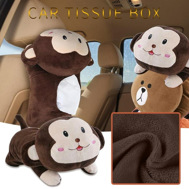 Follure Car Handrail Box Paper Towel Box Draw-Hanging Plush Toy