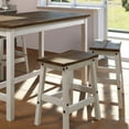 thumbnail image 6 of Wood Dining Set Table and 4 Stools Harvest White Distressed | Furniture Dash, 6 of 6