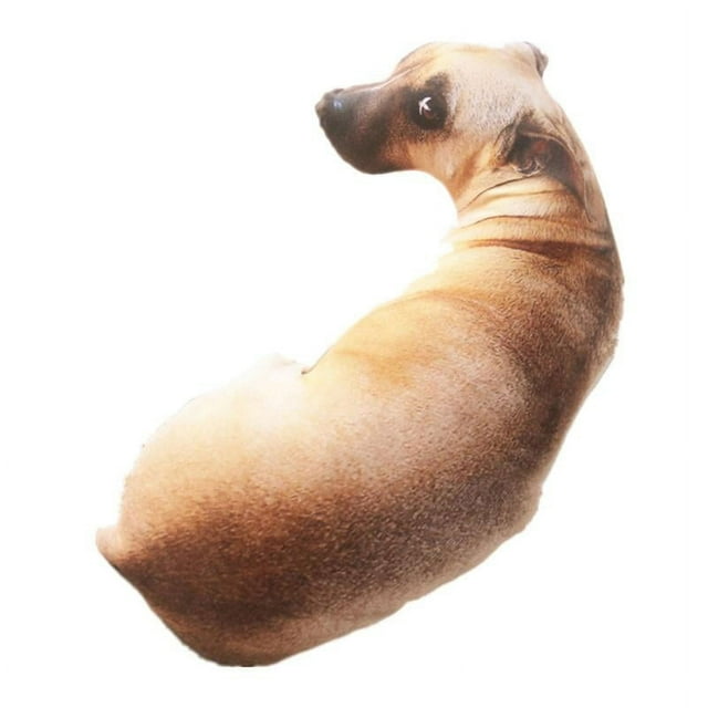 Almohada relajante de peluche HESITONE para muñeca con material suave con forma de perro de dibujos animados para