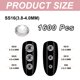 thumbnail image 2 of Uxcell 1600Pcs SS16 Redondo Flatback Cristal 3.8-4.0mm Piedras de strass Claro, 2 of 7