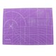 thumbnail image 4 of Tablero de Corte de Antideslizante de Tamaño A5 Tablero de Corte Impreso Tablero de Línea de Rejilla para DIY Craft Scrapbooking Púrpura Macarena Estera de corte, 4 of 5