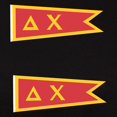thumbnail image 3 of CafePress - Delta Chi Flag T Shirt - Women's Traditional Fit Dark T-Shirt, 3 of 4