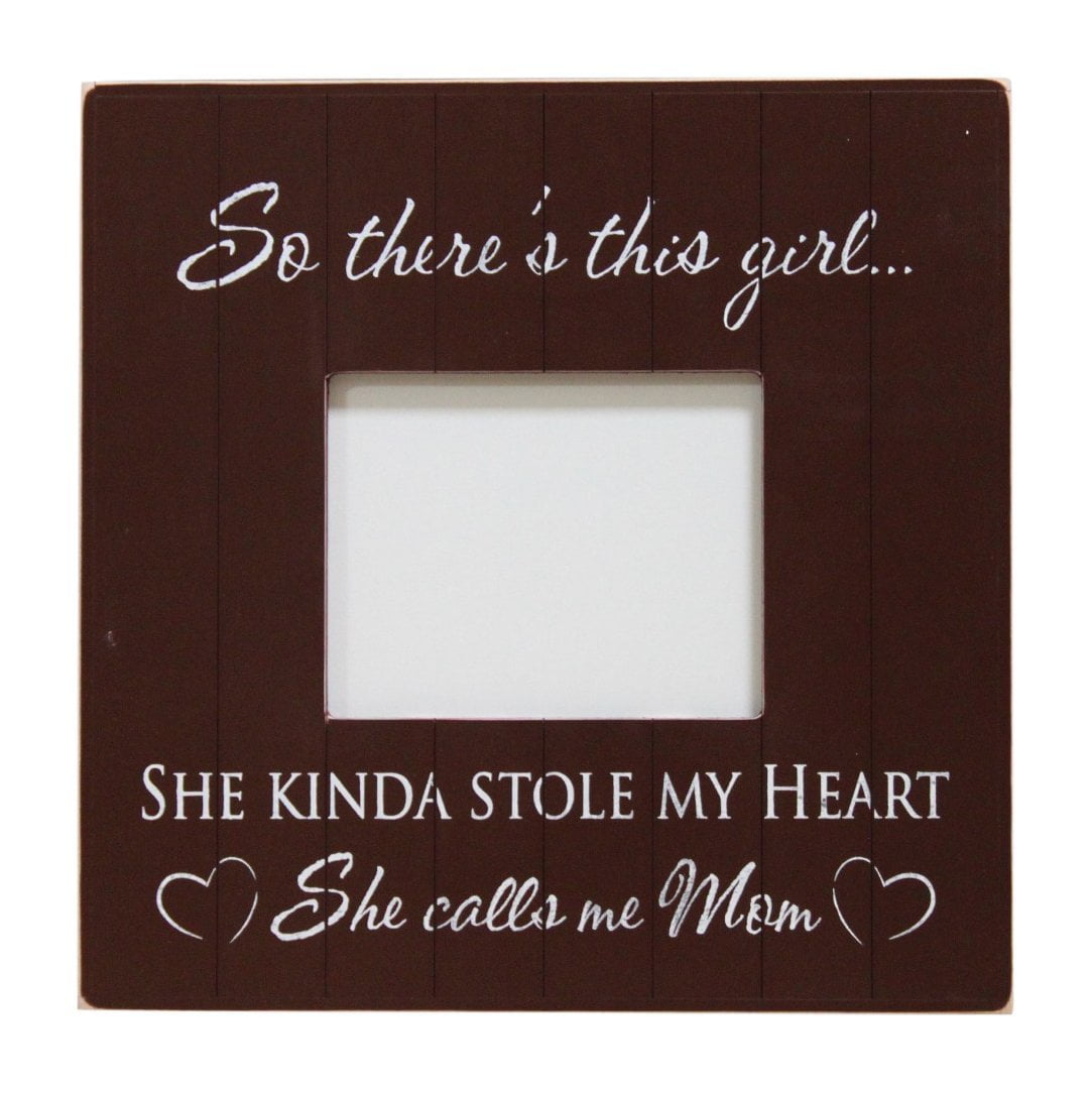 New Baby 4x6 Vertical Father Daughter Gifts KATE POSH So There is This Girl Fathers Day Best Dad Ever New Dad She Calls me Daddy Natural Engraved Wood Photo Frame She Kinda Stole My Heart