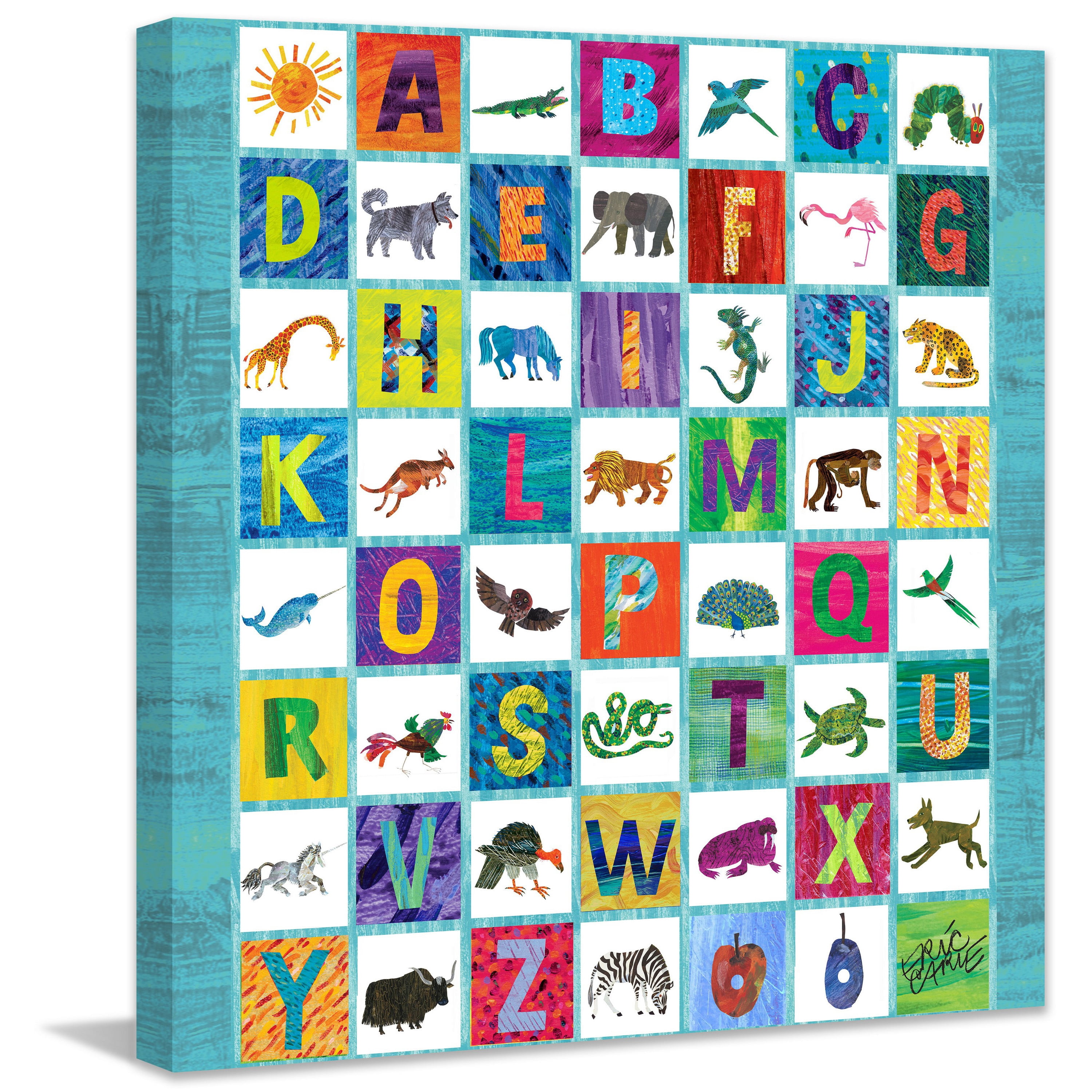 Marmont Hill Animal Alphabet by Eric Carle Canvas Wall Art