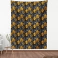 thumbnail image 4 of Ambesonne Nature Fabric by the Yard, Botanical Motif Exotic Art, 10 Yards, Dark Grey and Marigold, 4 of 5