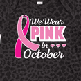 thumbnail image 4 of Inktastic Breast Cancer Awareness We Wear Pink in October Girls Baby Bodysuit, 4 of 5