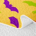 thumbnail image 5 of Erosebridal Cartoon Bat Quilt Full, Halloween Full Bedspread Sets for Boys Girls, Mustard Orange Purple Light Green, 3pcs 1 Coverlet and 2 Pillowcases, 5 of 7