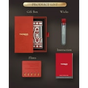 Classic Side-Slip Narrow Retro Brass Kerosene Lighter, Soft-Flame, Refillable, Flip-Top, Luxury, Unique, Collectible, Mens Gift, Thorens Holy Grail