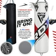 thumbnail image 5 of RDX Punch Bag for Boxing, 4ft 5ft unFilled Heavy Bag Anti Swing Set, White, 5 of 6