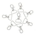 thumbnail image 4 of 10pc Iron Swivel Lobster Claw Clasps Platinum 38x24x6mm, 4 of 6