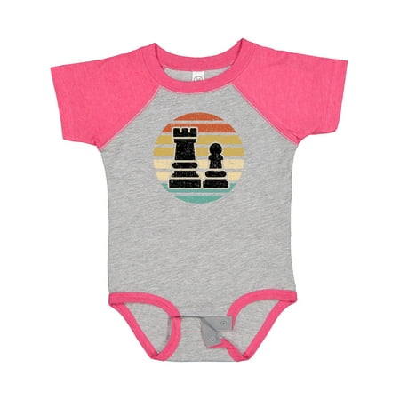 

Inktastic Chess Player Retro Sunset Gift Baby Boy or Baby Girl Bodysuit