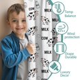 thumbnail image 3 of Blackout Kids Curtains,White Cow Milk Pattern Childrens Insulated Curtains Set Of 2,Bedroom Essentials,Toddler Room Decor 42x84in(106x213cm), 3 of 5